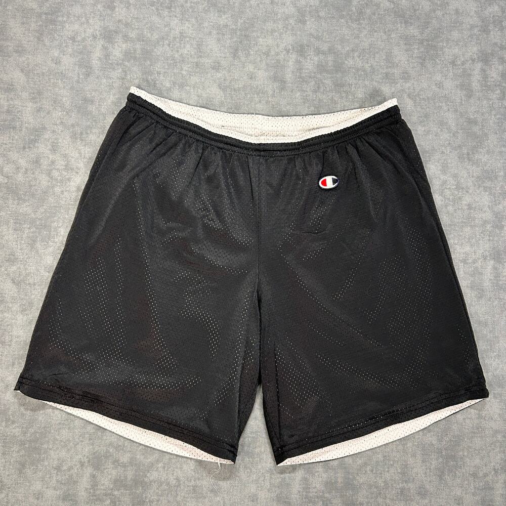 VTG Champion reversible mesh black/white y2k basketball shorts 8in mens XL